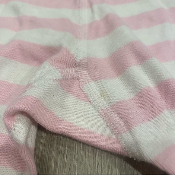 Hanna Andersson Organic Cotton Pajamas PJs Sz 130 8 Girls Pink Striped Set GUC - Picture 7 of 7